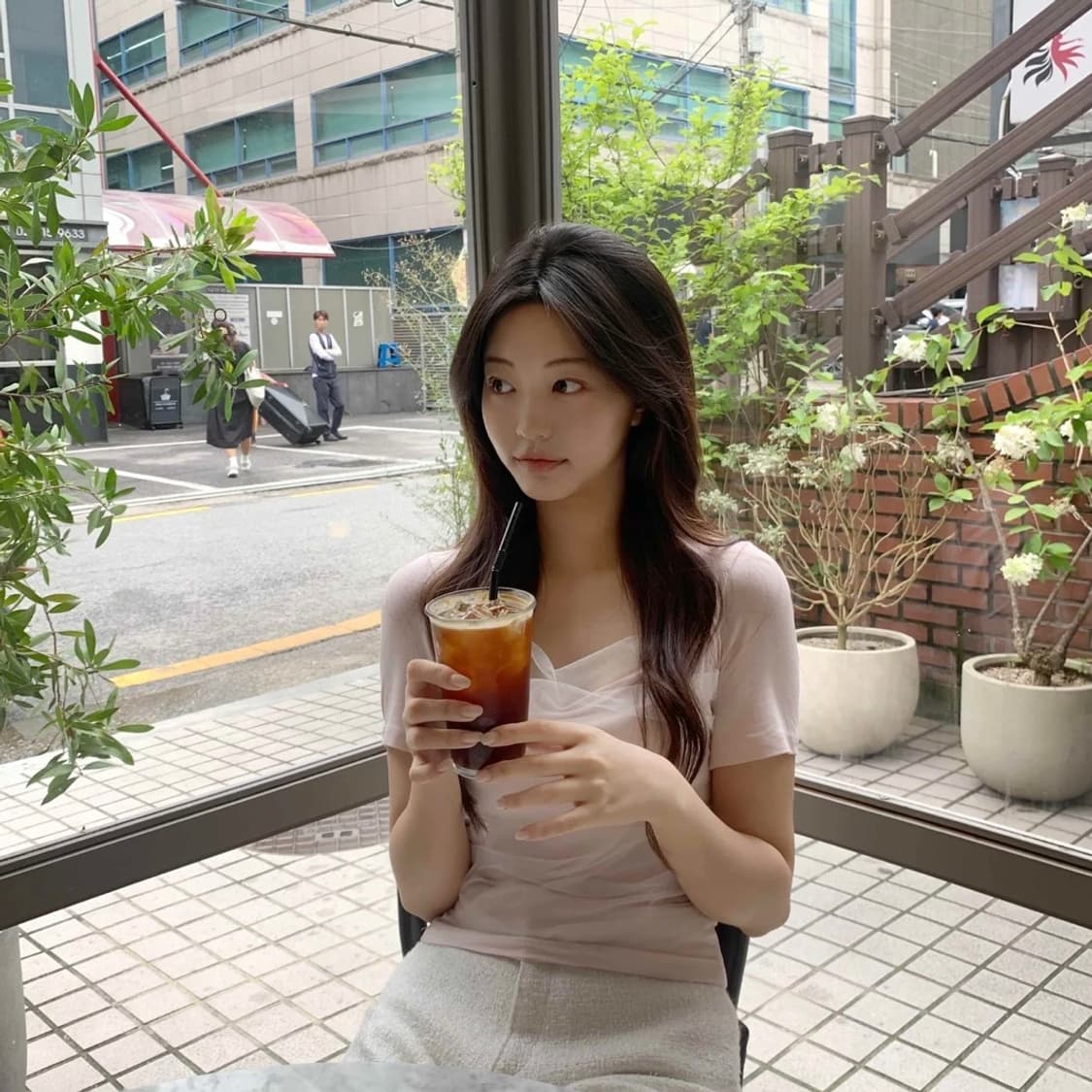 제니오 썸머 안느 볼레로 반팔티 (핑크) 상품이미지3