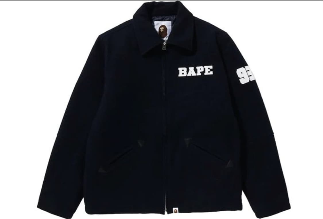 BAPE 93AW Melton Zip Jacket 베이프 멜톤 울 자켓  상품이미지1