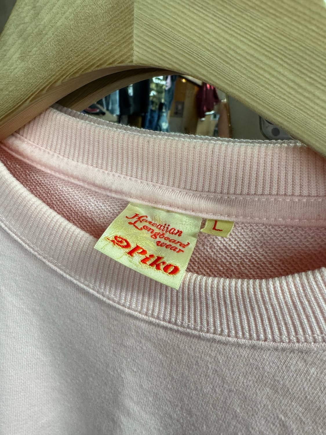 Piko 빈티지 핑크 스웻셔츠 상품이미지3