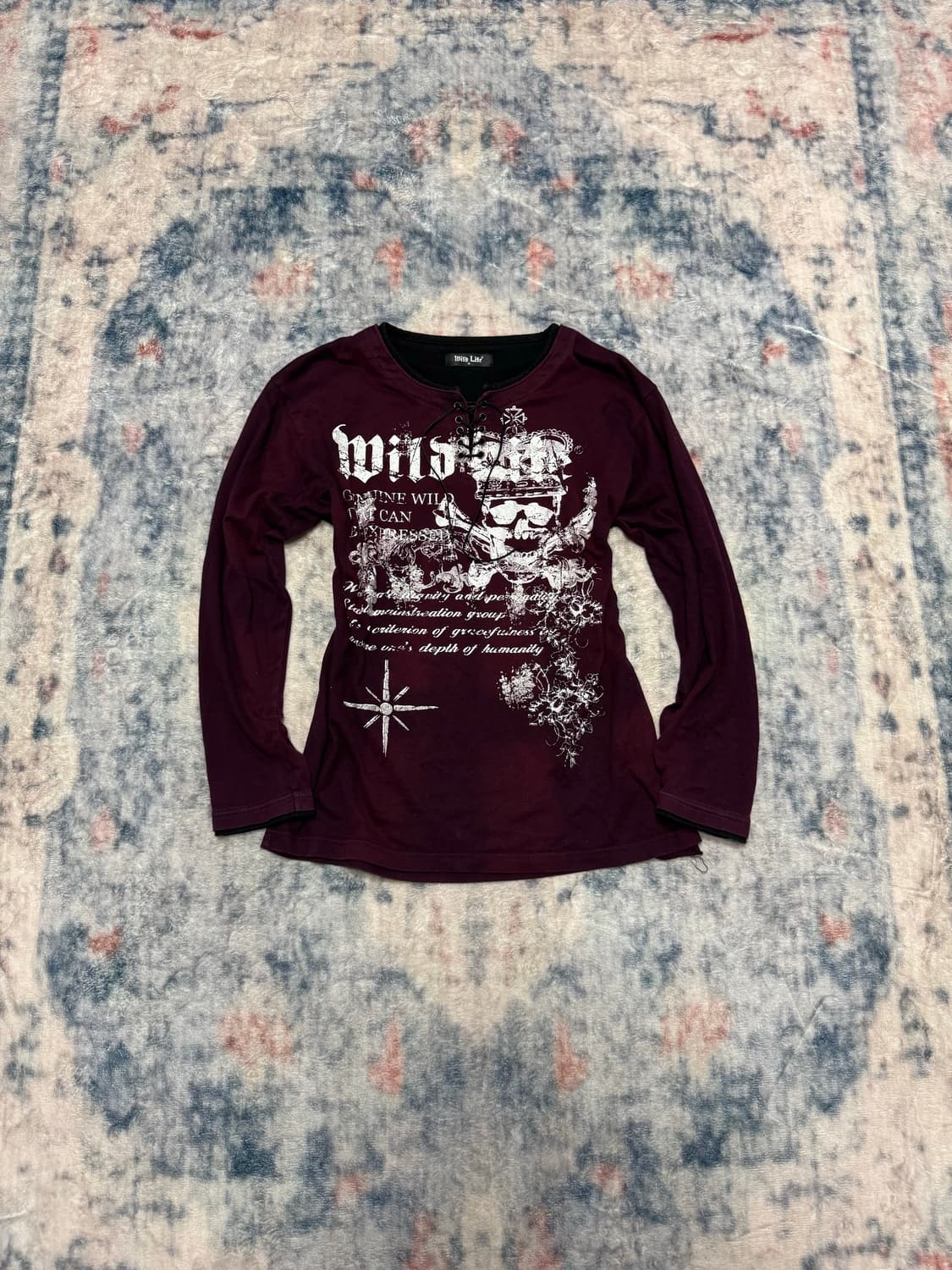 Wild life 00s vkei lace up cut sew  상품이미지2