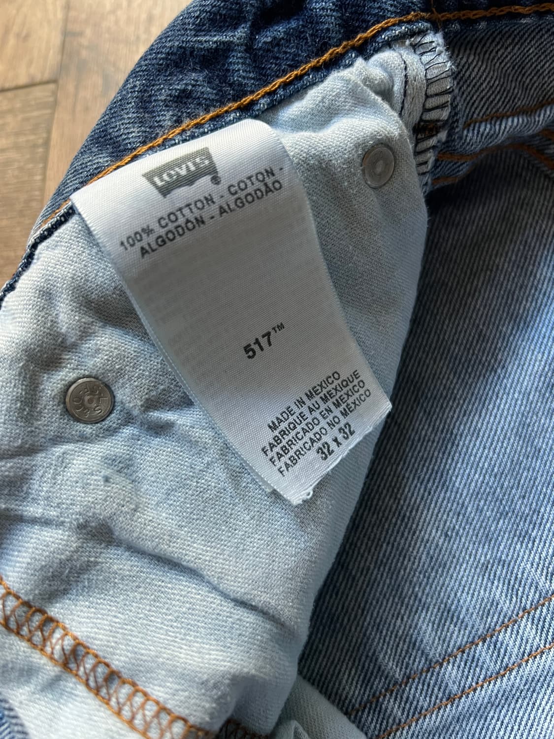[32]리바이스 517 빈티지 워싱 플레어핏 데님 팬츠 상품이미지4