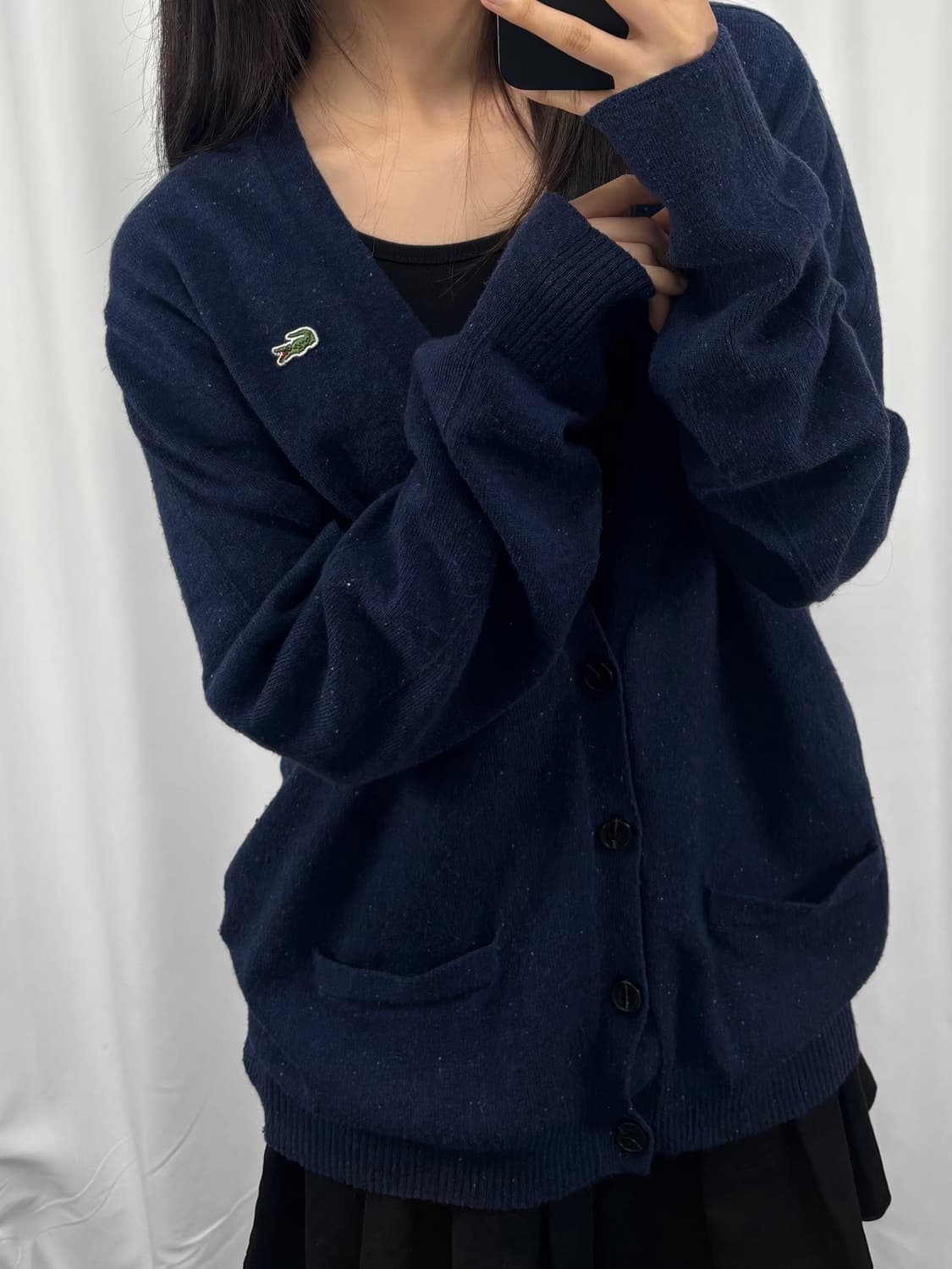 라코스테 네이비 가디건 상품이미지1
