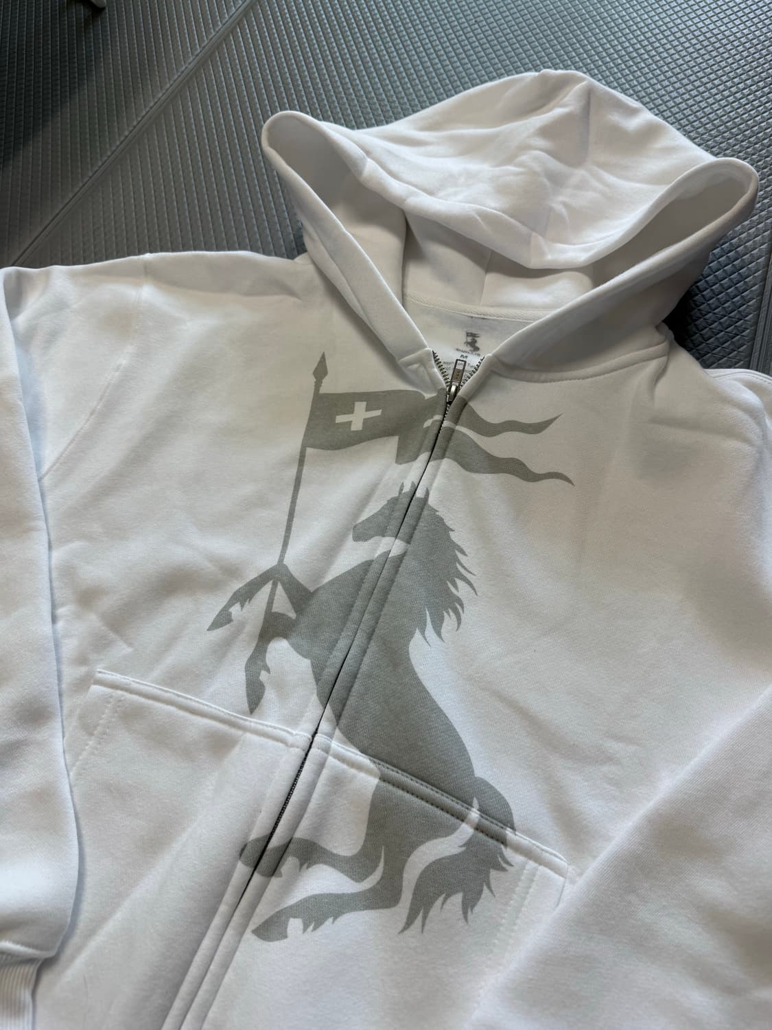 (M) 2hollis dateback grey 후드집업 상품이미지2