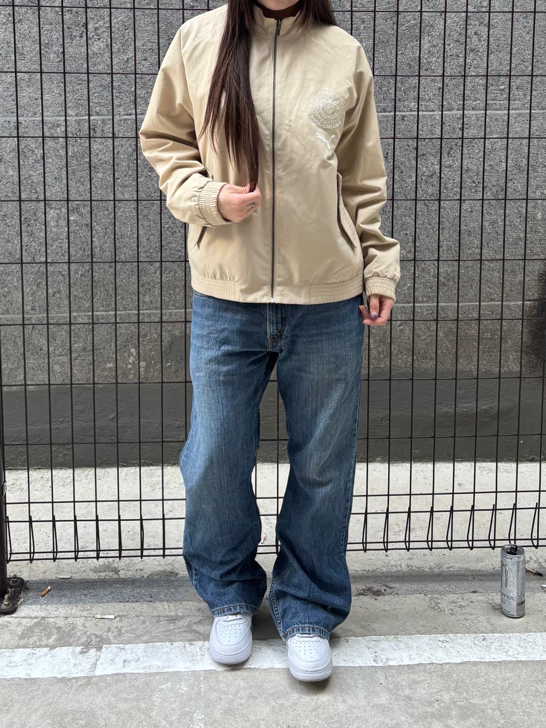 푸마 베이지 집업 져지 상품이미지2