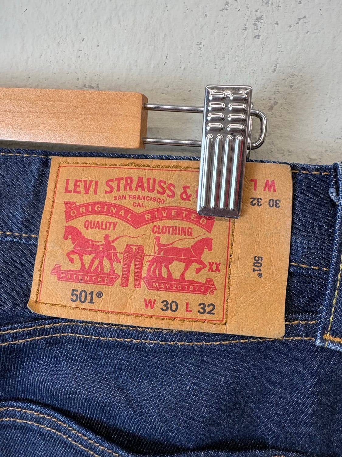 리바이스 501 진청 데님팬츠 상품이미지5