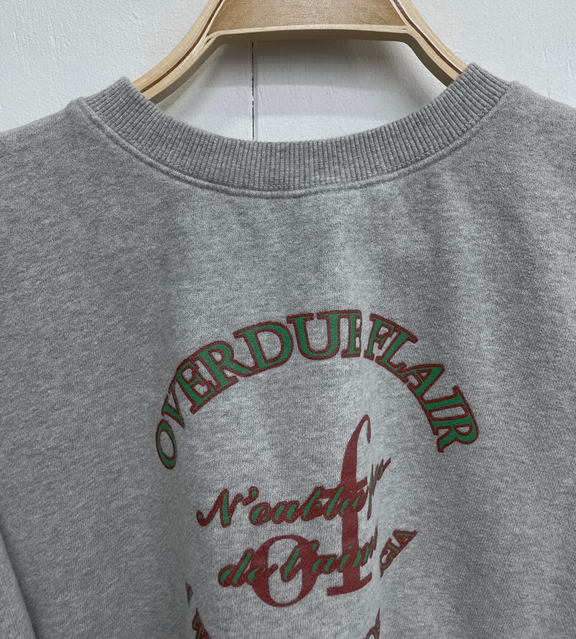 오버듀플레어 그래픽 크롭 맨투맨 스웨트셔츠 상품이미지6