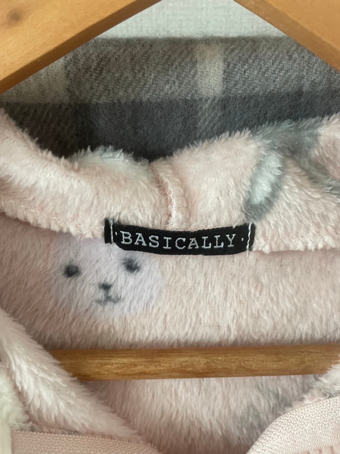 모리걸 빈티지 토끼 플리스 후드집업 🐰💗🤍 상품이미지3