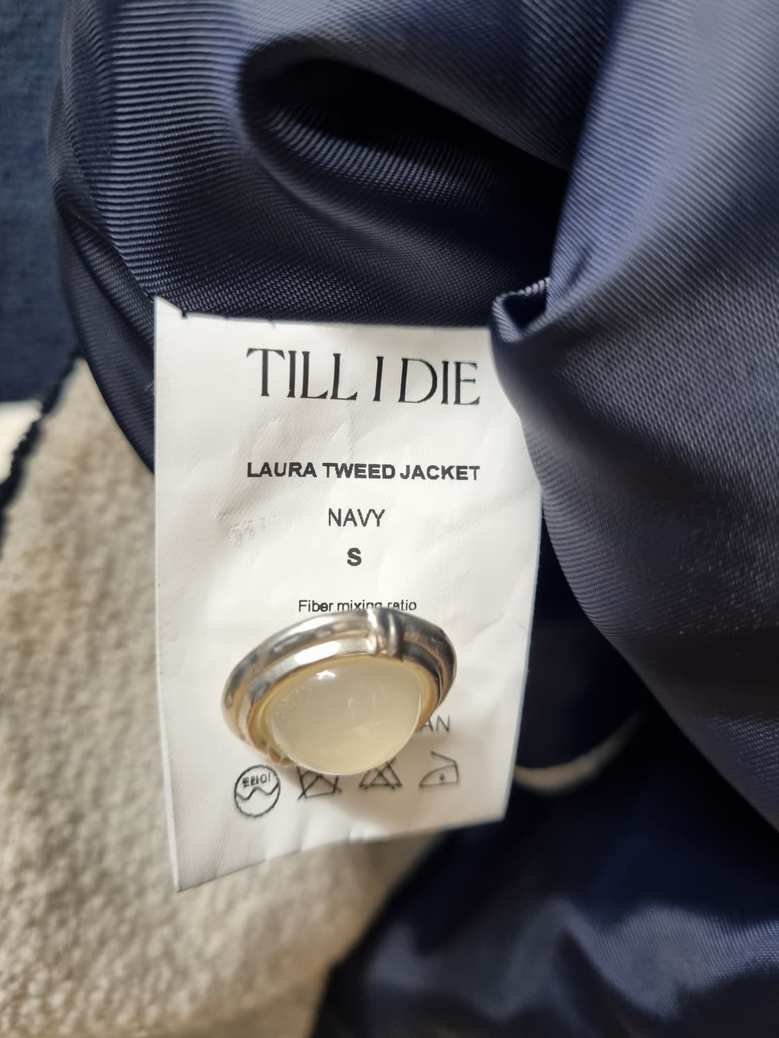 (택포) 틸아이다이  트위드자켓 (네이비) 상품이미지9