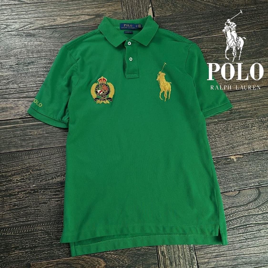 [폴로 랄프로렌] 빅포니 자수 카라티 그린 M20230 상품이미지1