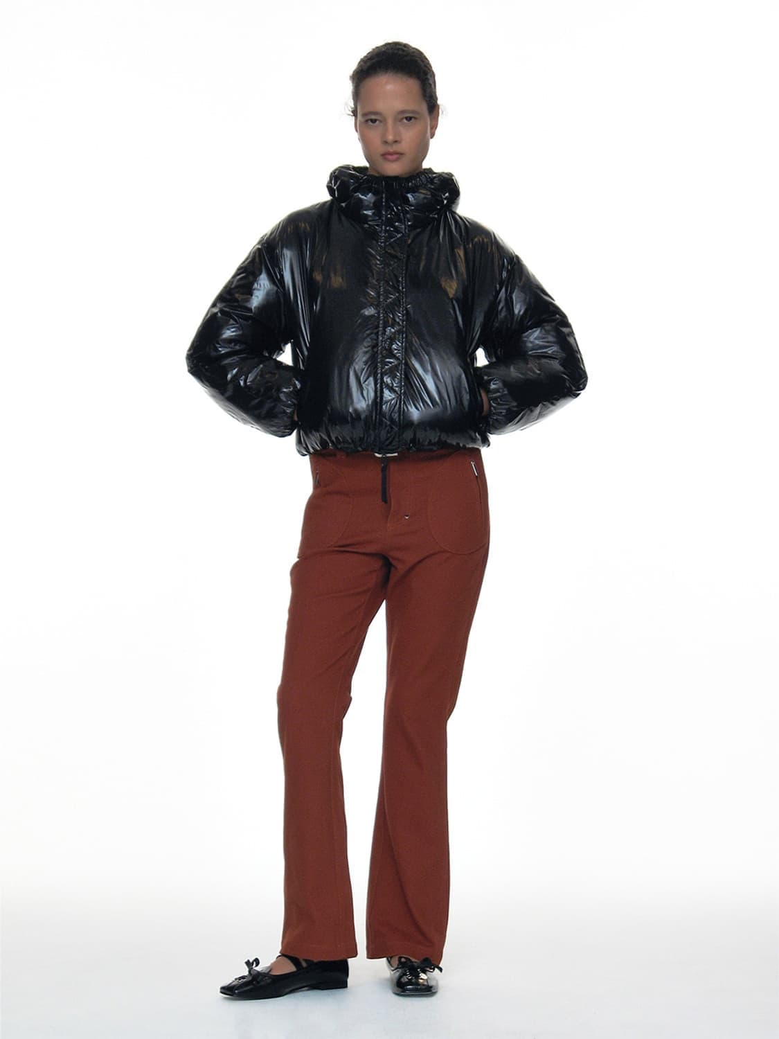 파르티멘토 우먼 리본 리버시블 패딩 상품이미지4