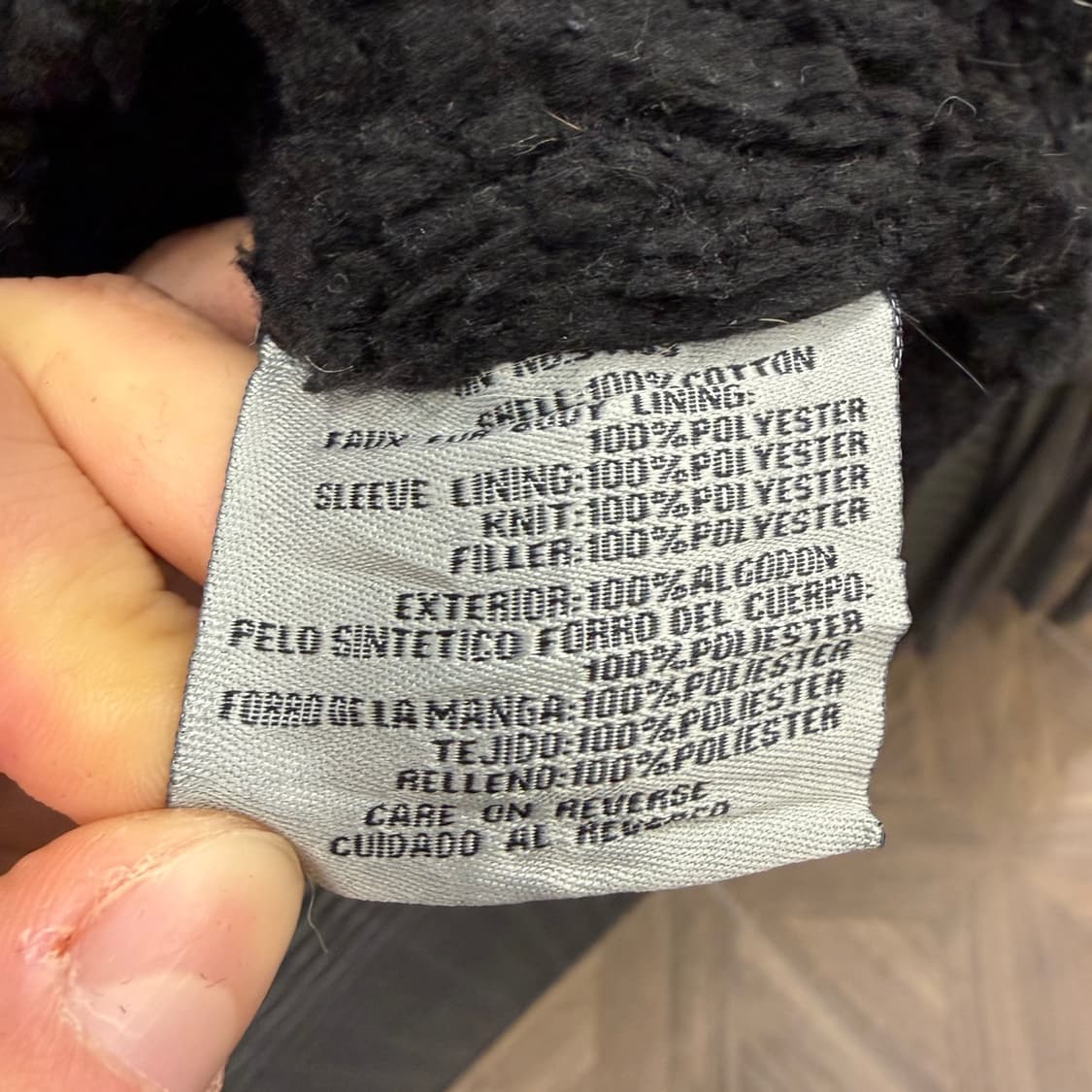 리바이스 필드자켓 4포켓 스냅버튼 양털기모 디테일 카본블랙 상품이미지7