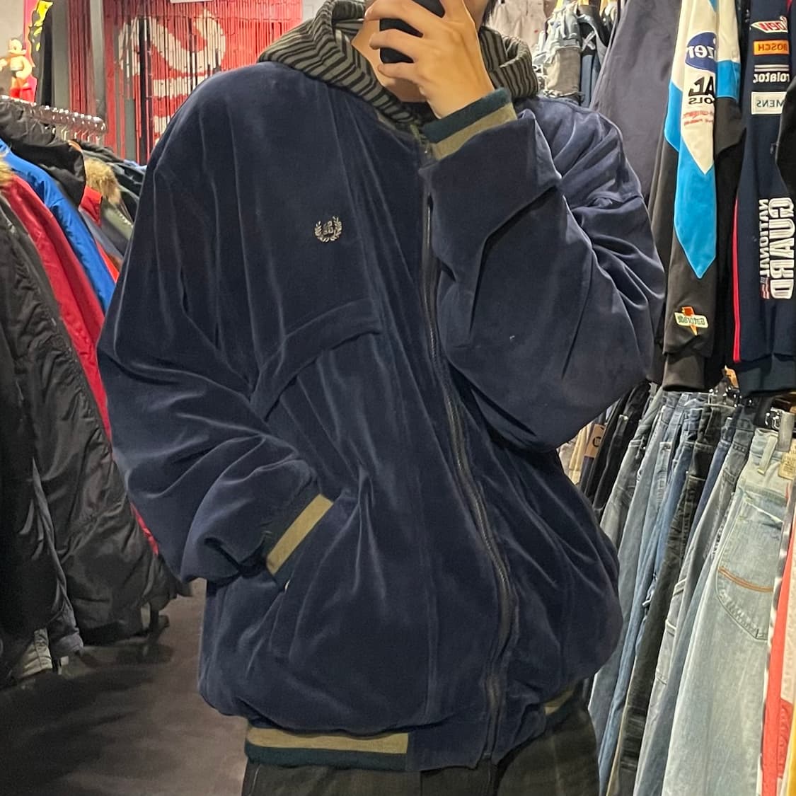 [IM] GIVENCHY 지방시 딥네이비 벨벳져지 상품이미지5