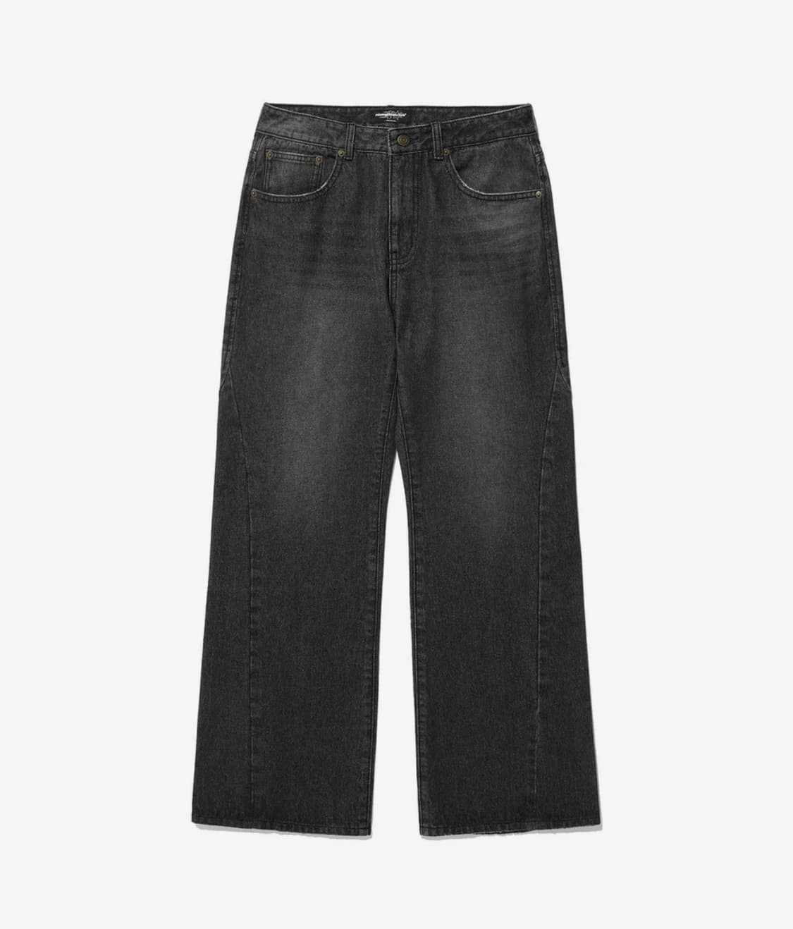 나이스고스트클럽 사이드패널 부츠컷 데님 블랙 (M) 상품이미지1