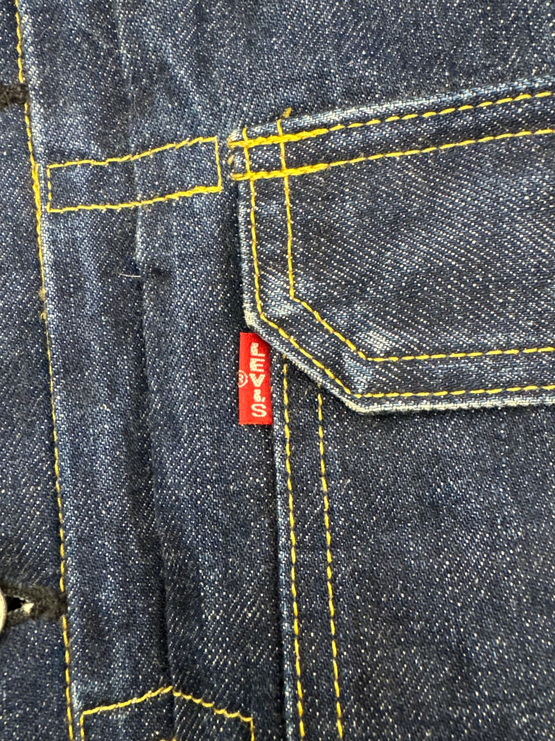 36)90’s 리바이스 빈티지 빅E 507 2st 데님자켓 상품이미지3