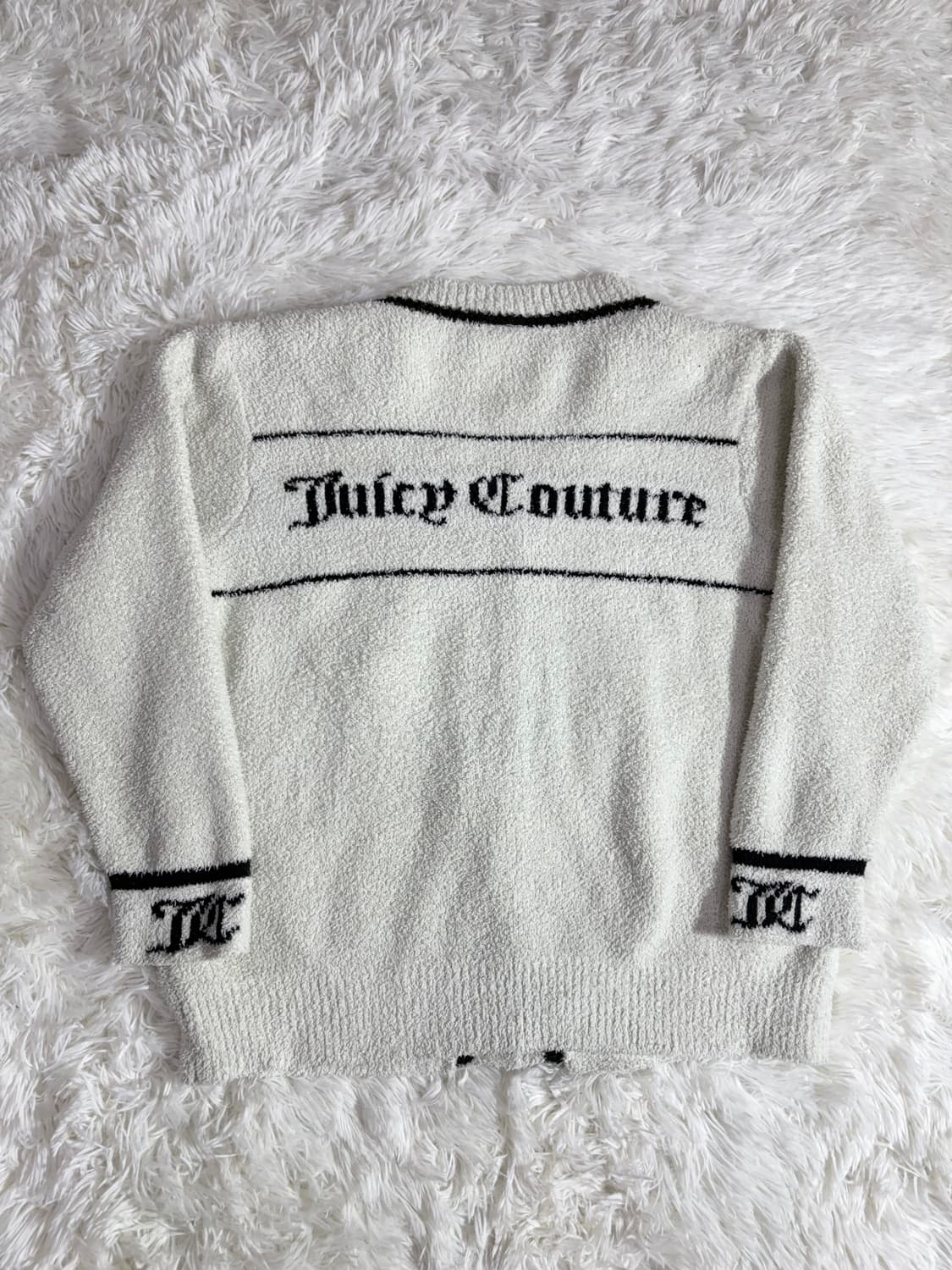 쥬시꾸띄르 크림 빅로고 테리 가디건  상품이미지5