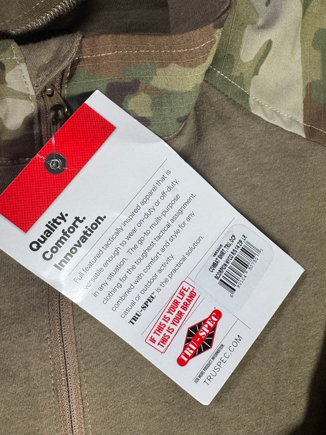 USA 미군 트루 스펙 스콜피온 컴뱃 셔츠 상품이미지2