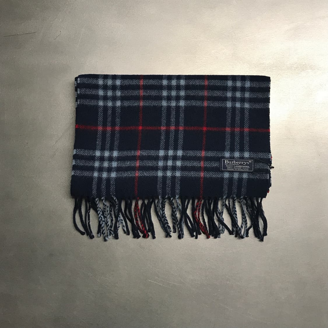 버버리 정품 램스울 머플러 네이비 상품이미지2