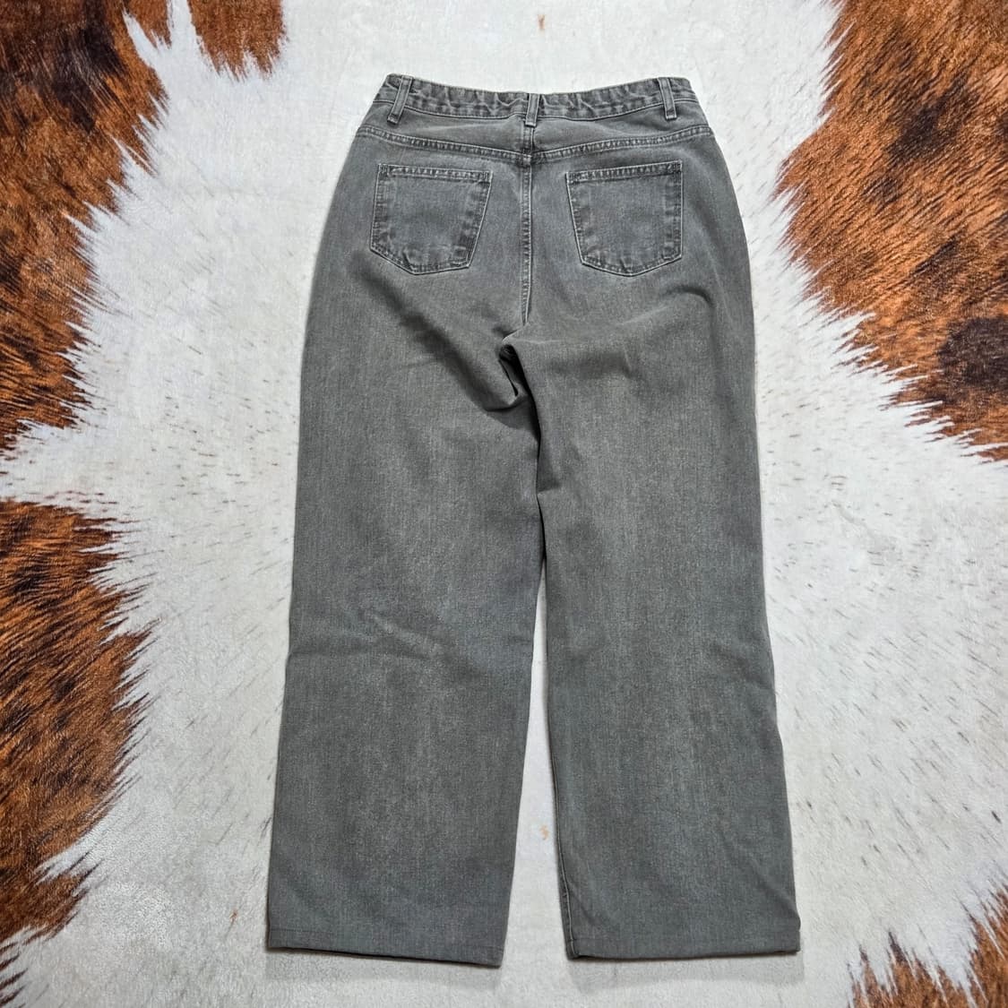 빈티지 그레이 와이드 데님팬츠 상품이미지4