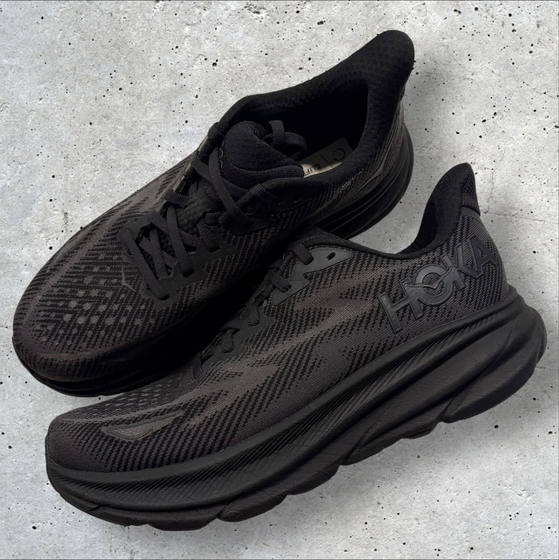 [255] 호카 클리프톤 9 블랙 와이드 상품이미지1