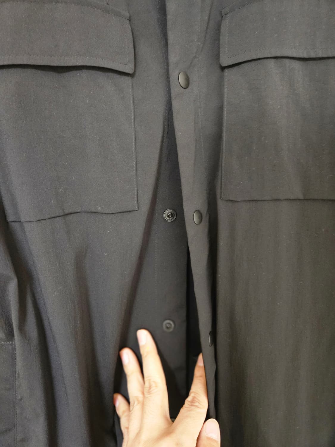 클럽모나코 블랙 셔츠형 자켓 상품이미지7