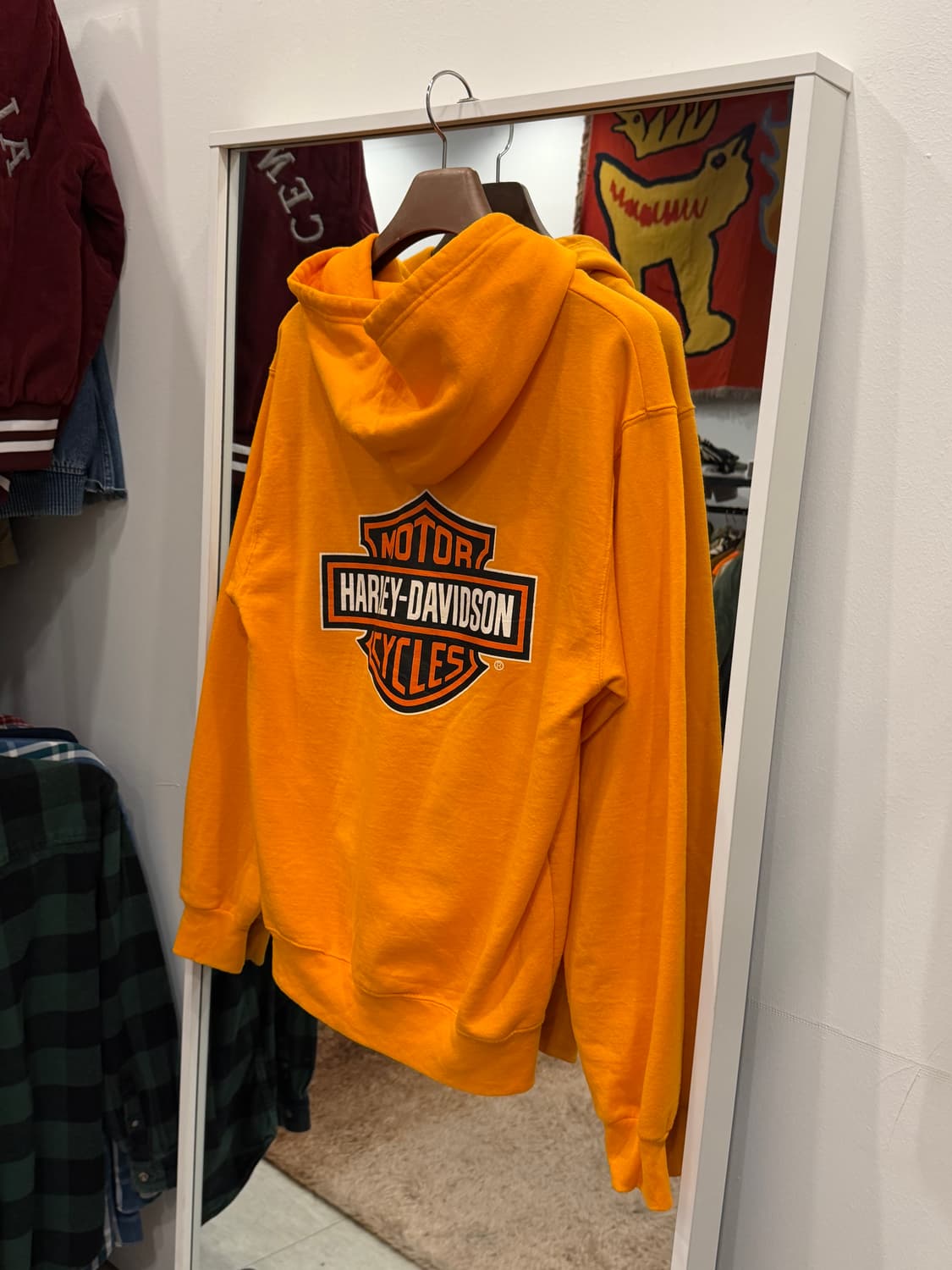 B&E Sport 빈티지 할리데이비슨 후드 집업 상품이미지6