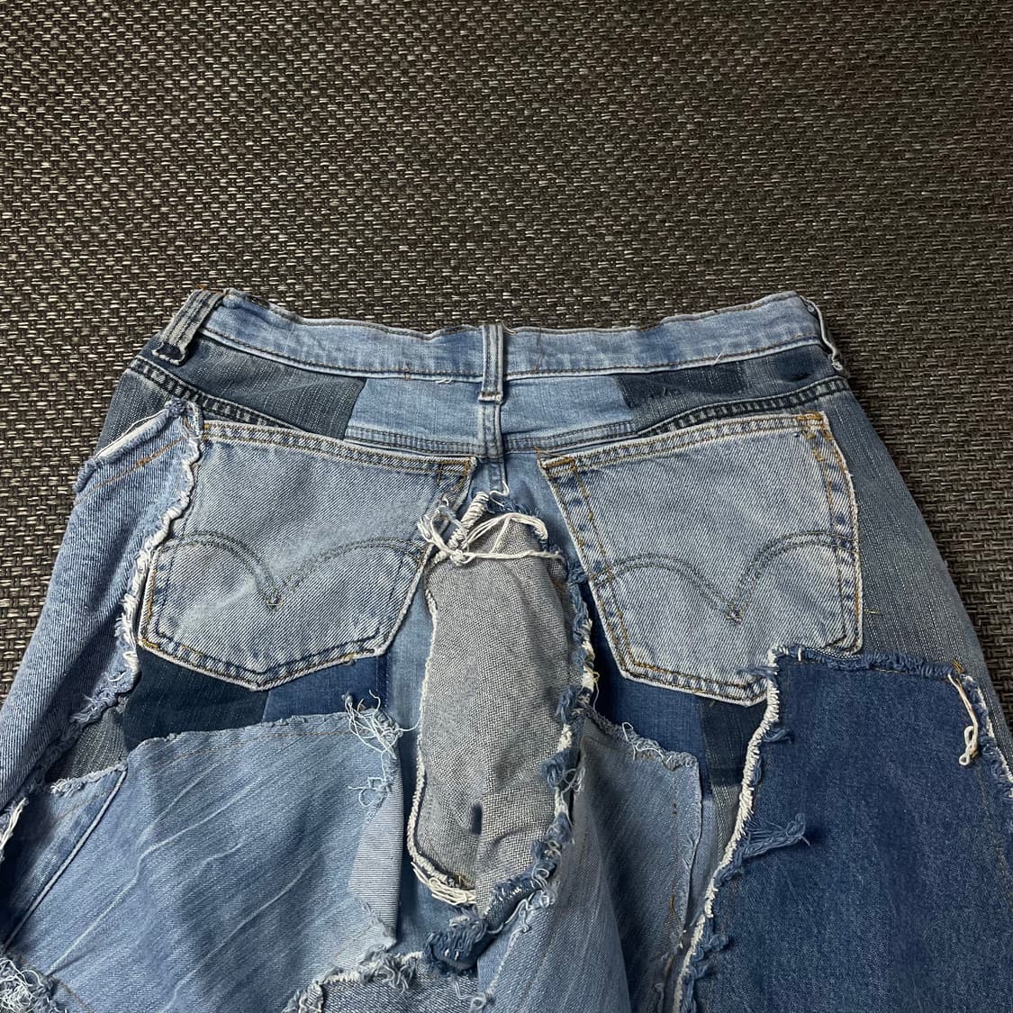 (31) 랭글러 리메이크 커스텀 패치워크 데님 팬츠 상품이미지7