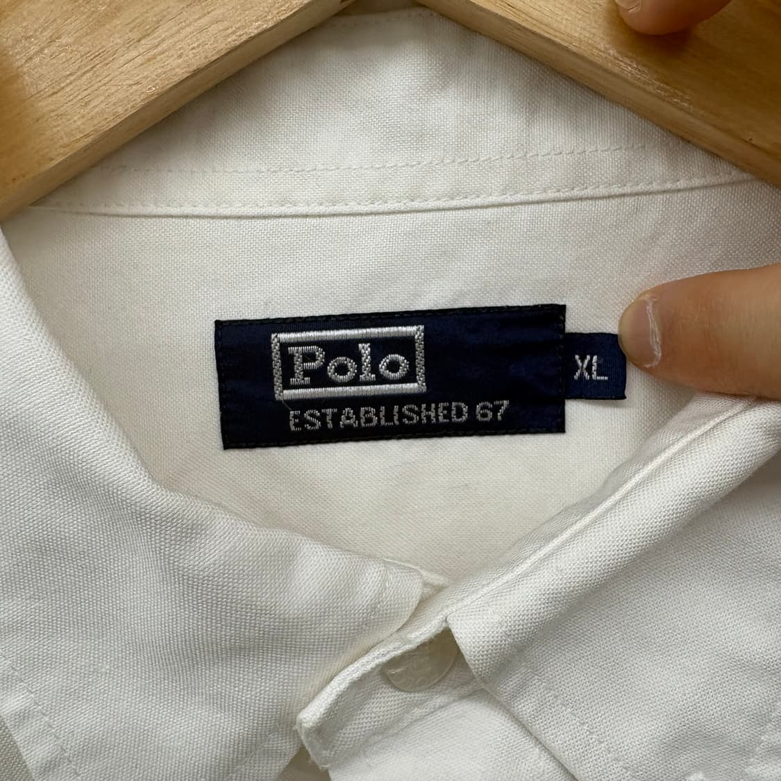폴로 랄프로렌 빅포니 화이트 셔츠 여/XL 상품이미지5
