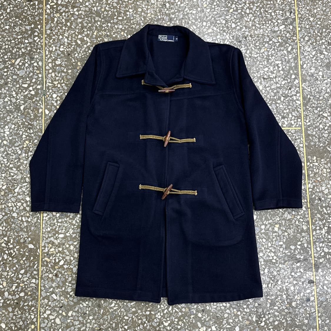 90s 폴로 랄프로렌 울 더플 코트 M 상품이미지1