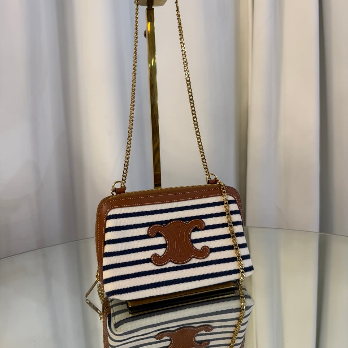 [정품] 셀린느 퀴르 트리옹프 체인 숄더 파우치백 상품이미지2