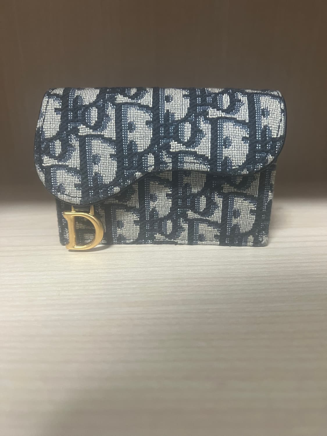 디올 오블리크 새들 플랩 카드지갑 상품이미지1