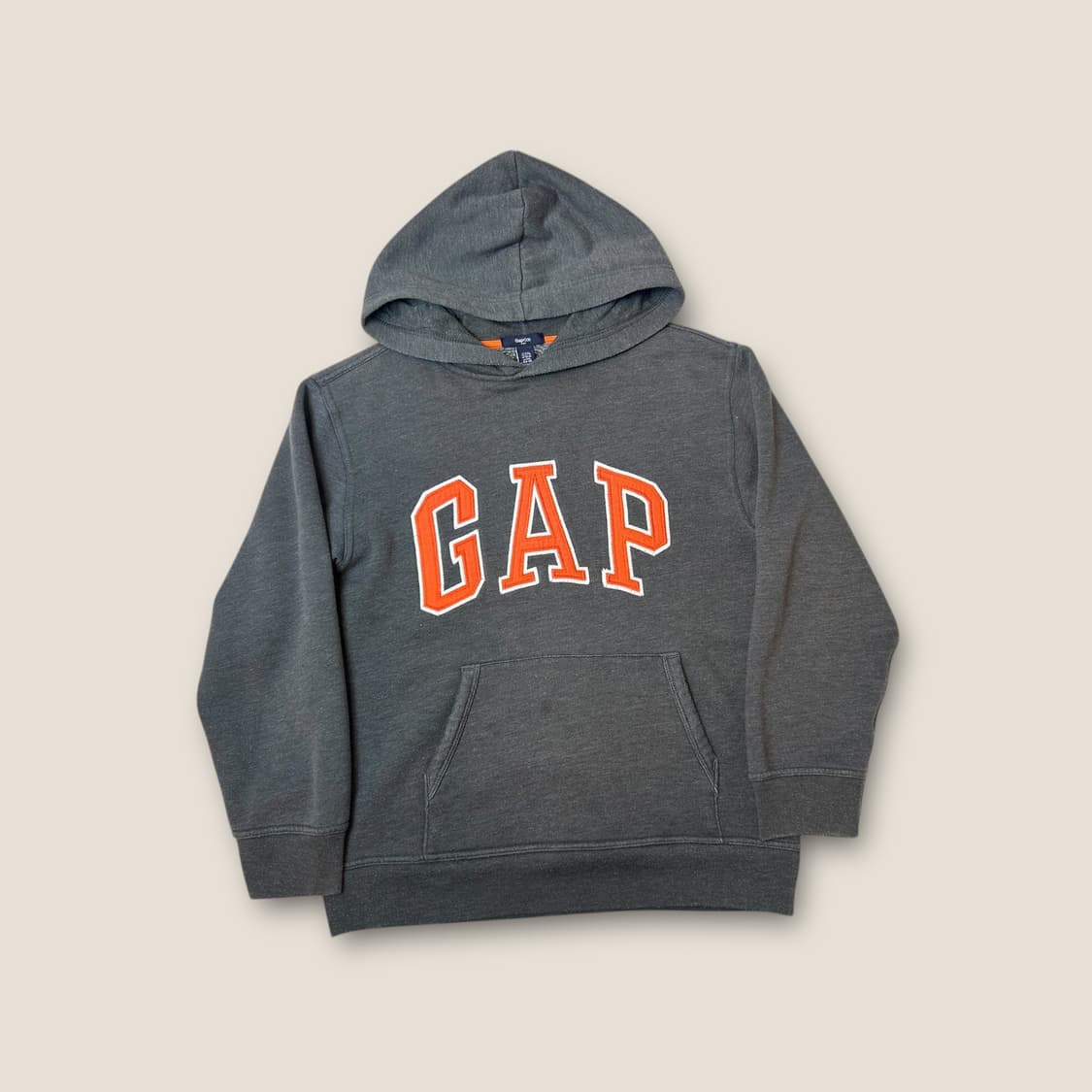 T059 갭 그레이 로고 후드티 상품이미지1
