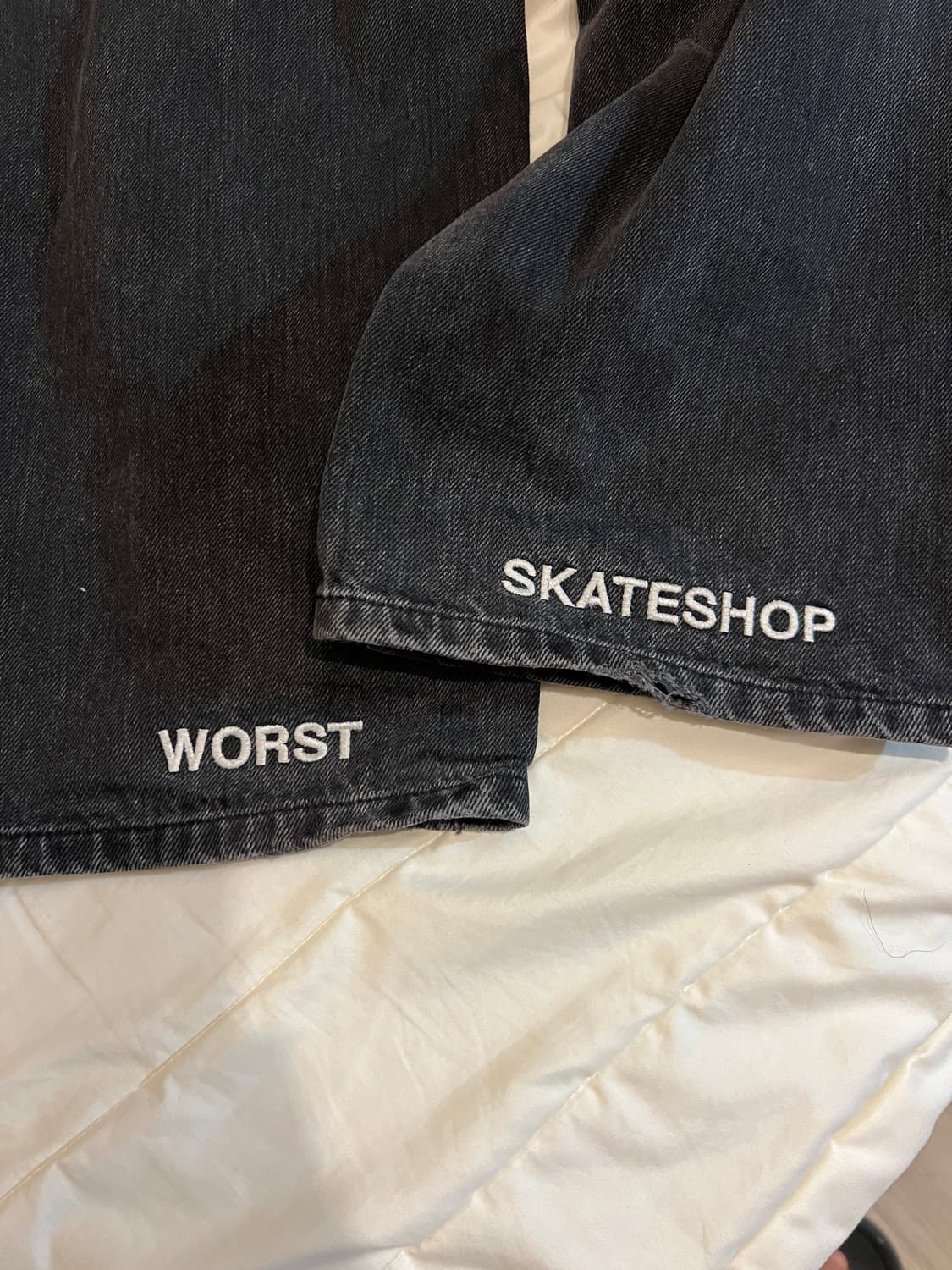 [2] 다다이즘 x 워스트스케이트샵 데님팬츠 상품이미지8