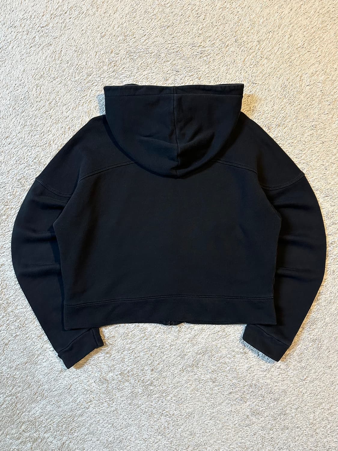 아디다스 파이어버드 사이드라인 크롭 후드집업 블랙 상품이미지3