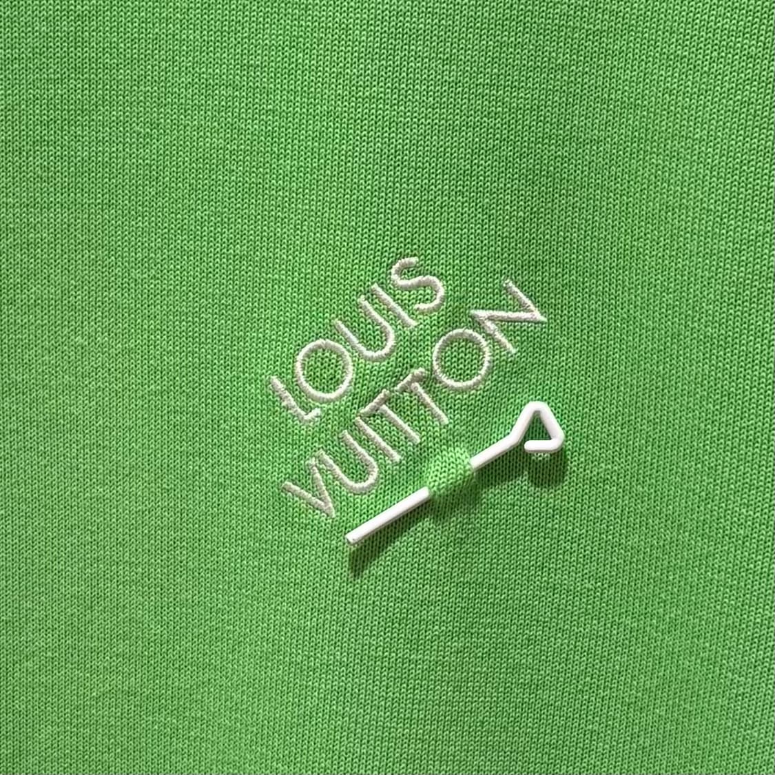 A+ / XS (95) 루이비통 시그니처 후크 니트 반팔티 그린 상품이미지2