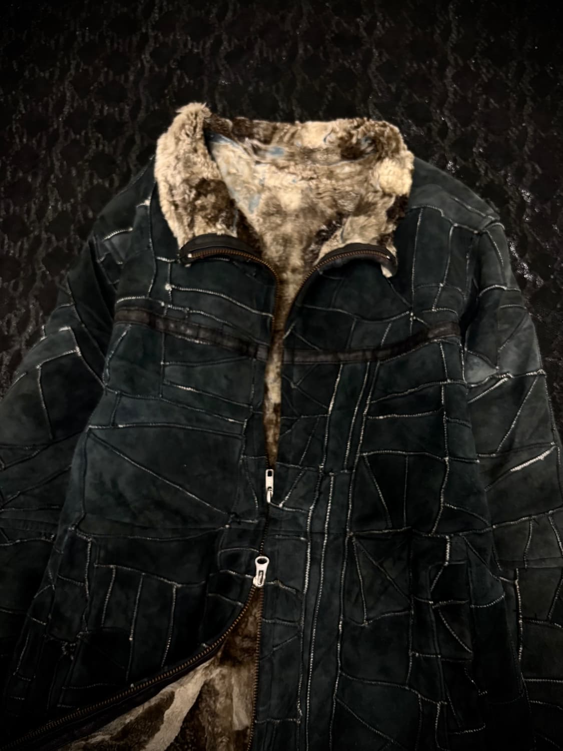 “Vintage” V-Kei Rough Leather Fur Detail 상품이미지7