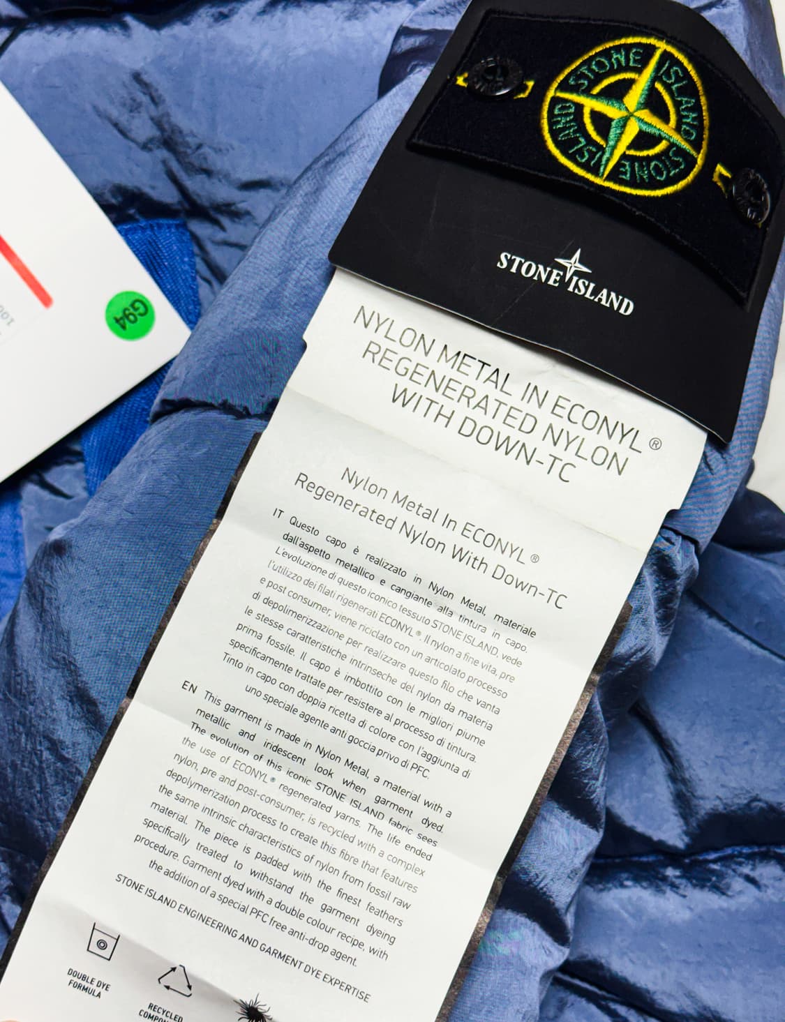 스톤아일랜드 나일론메탈패딩 블루 M 새제품 상품이미지6