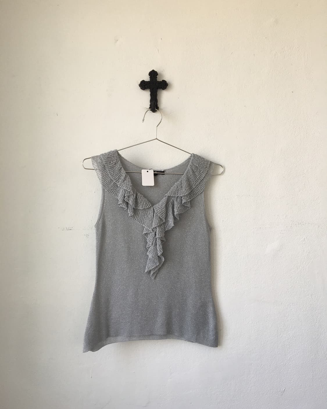 Glitter ruffle sleeveless 상품이미지2