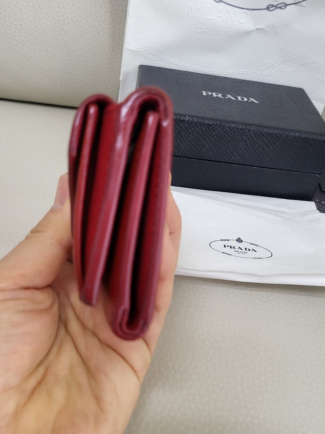 프라다 미니 반지갑  상품이미지5