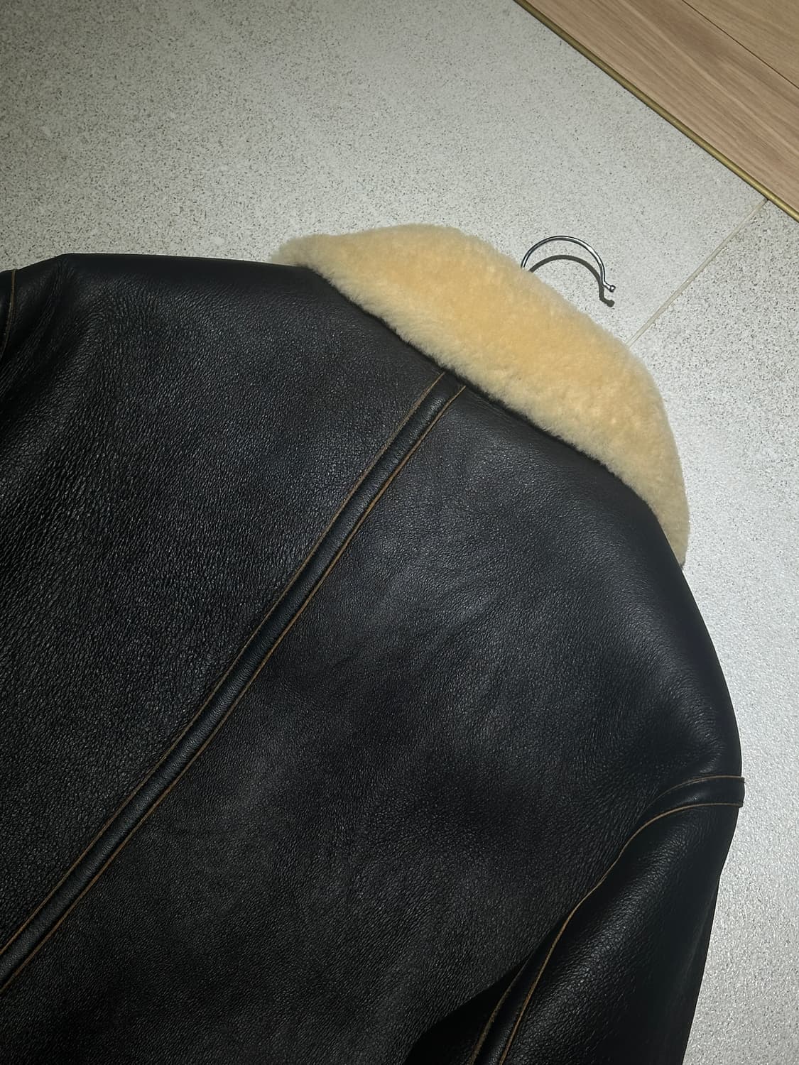 [L] stu 에스티유 무스탕 무톤 레더 양털 자켓 상품이미지7