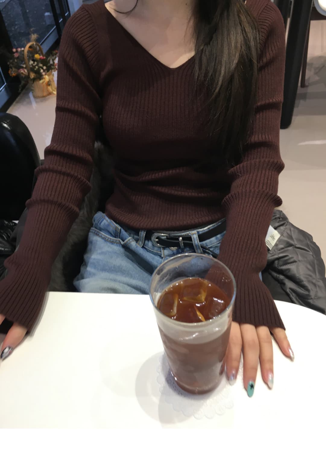 아워캐비넷 wine golgi knit 상품이미지3
