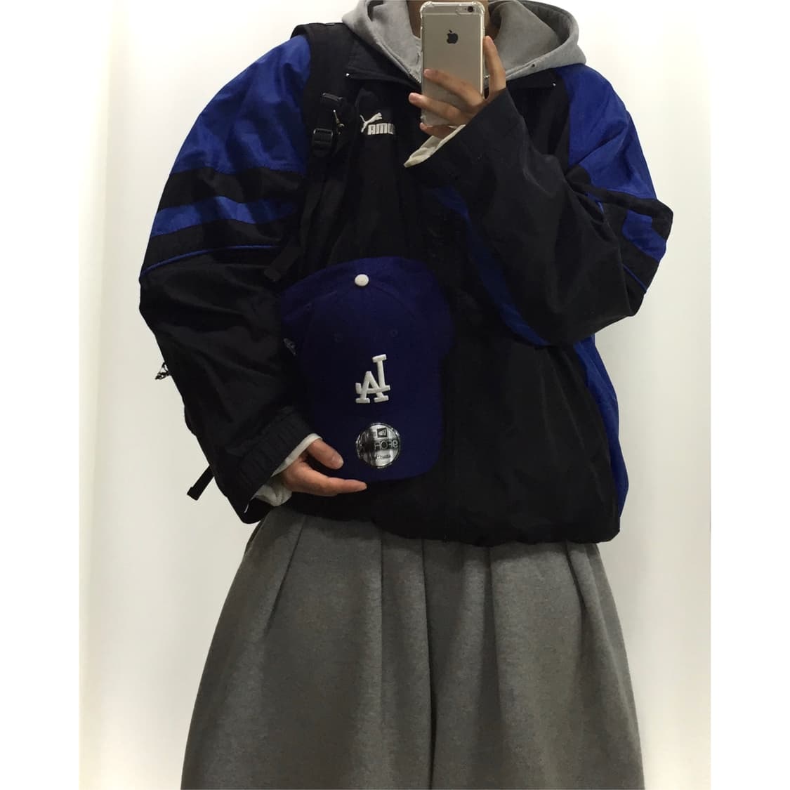 Puma 퓨마 올드스쿨 배색 바람막이 상품이미지1