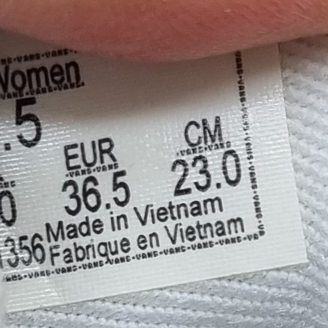 반스 체커보드 여성스니커즈230  상품이미지6