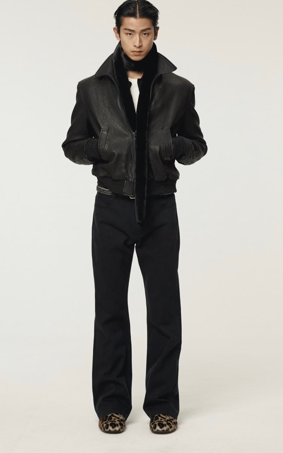 (1회착) 렉토 / 벤 크링클 레더 점퍼 / 블랙 / M 상품이미지1