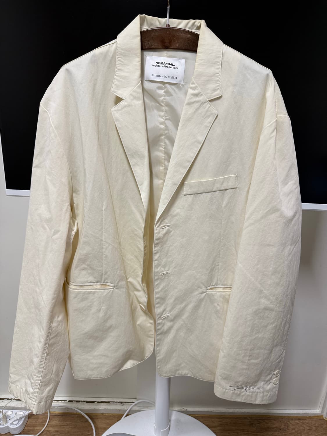 노매뉴얼 블레이저 & 팬츠 세트 아이보리 상품이미지2