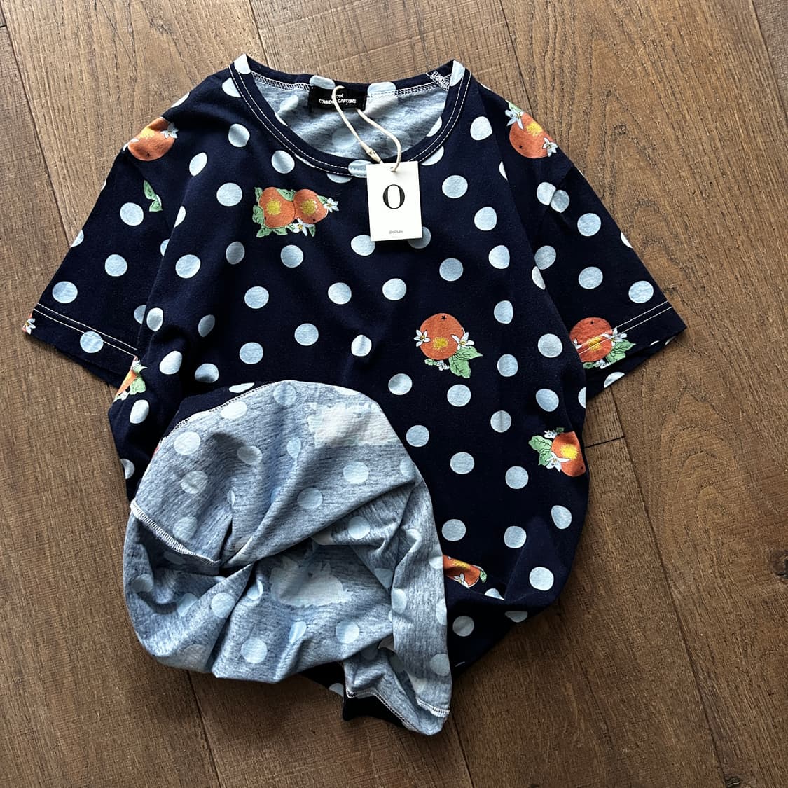 Dot Orange Printing Half T 상품이미지5