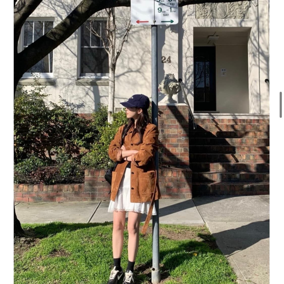 베르가못 고트 가죽 자켓 브라운컬러 새상품 상품이미지4