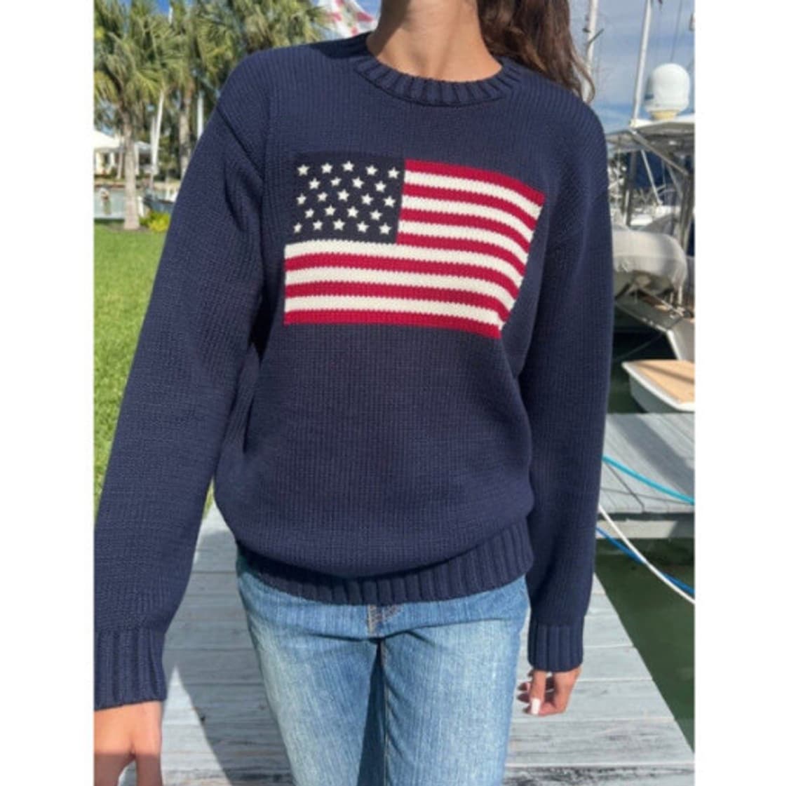 브랜디멜빌 니코 아메리칸 플래그 성조기 니트 상품이미지1