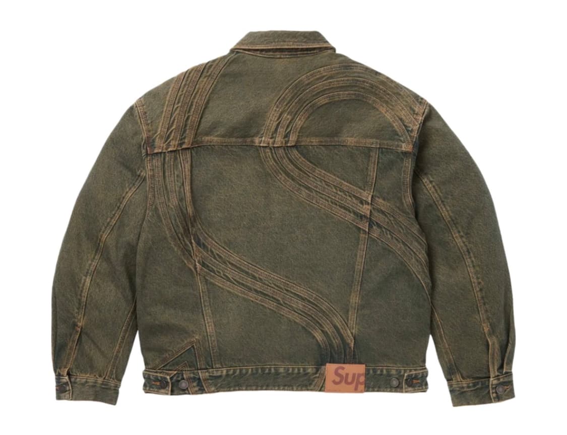 Supreme S logo denim trucker jacket 상품이미지2