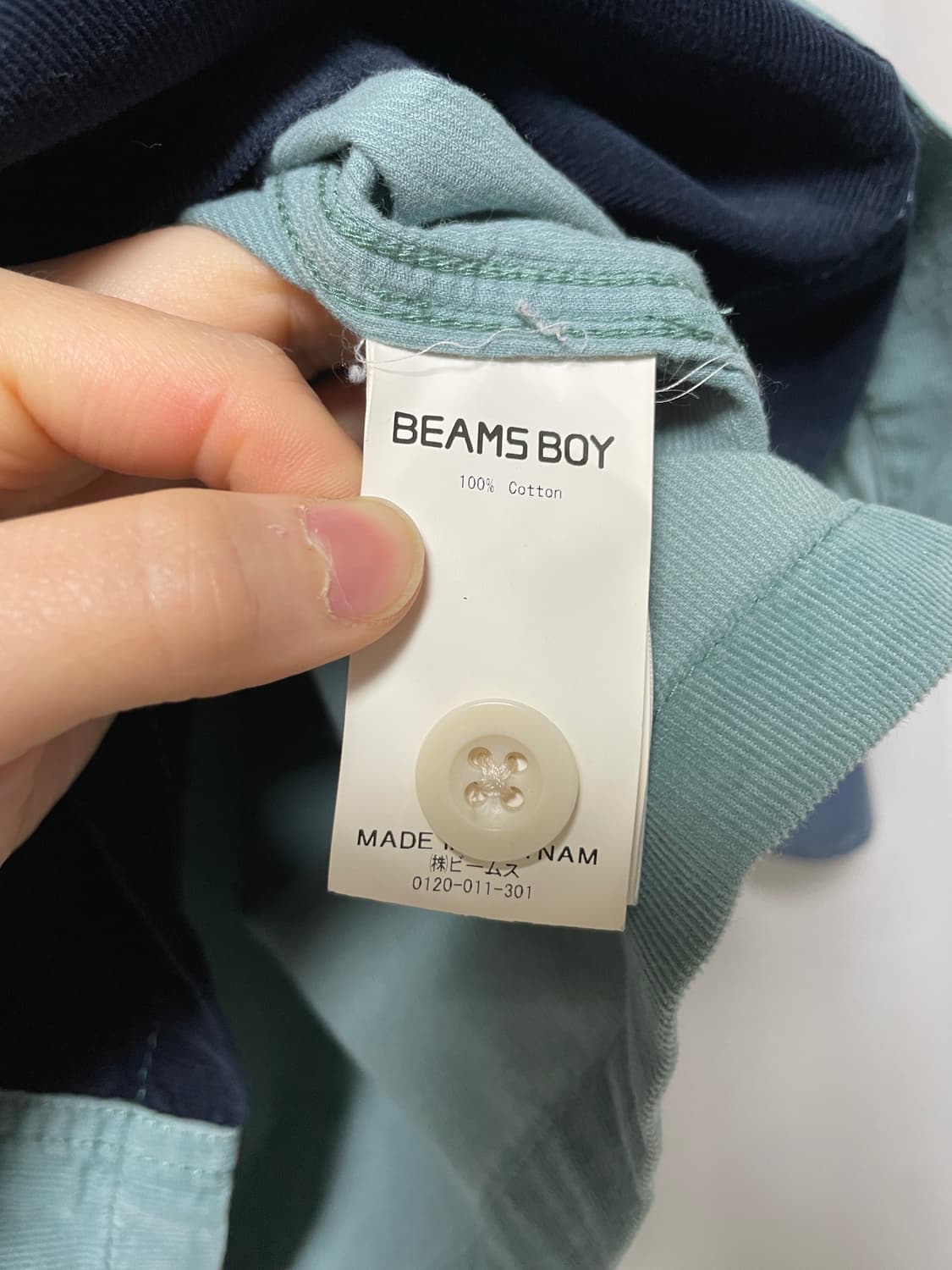 여성 빔즈보이 오버핏 배색 골덴 코듀로이 셔츠 상품이미지10