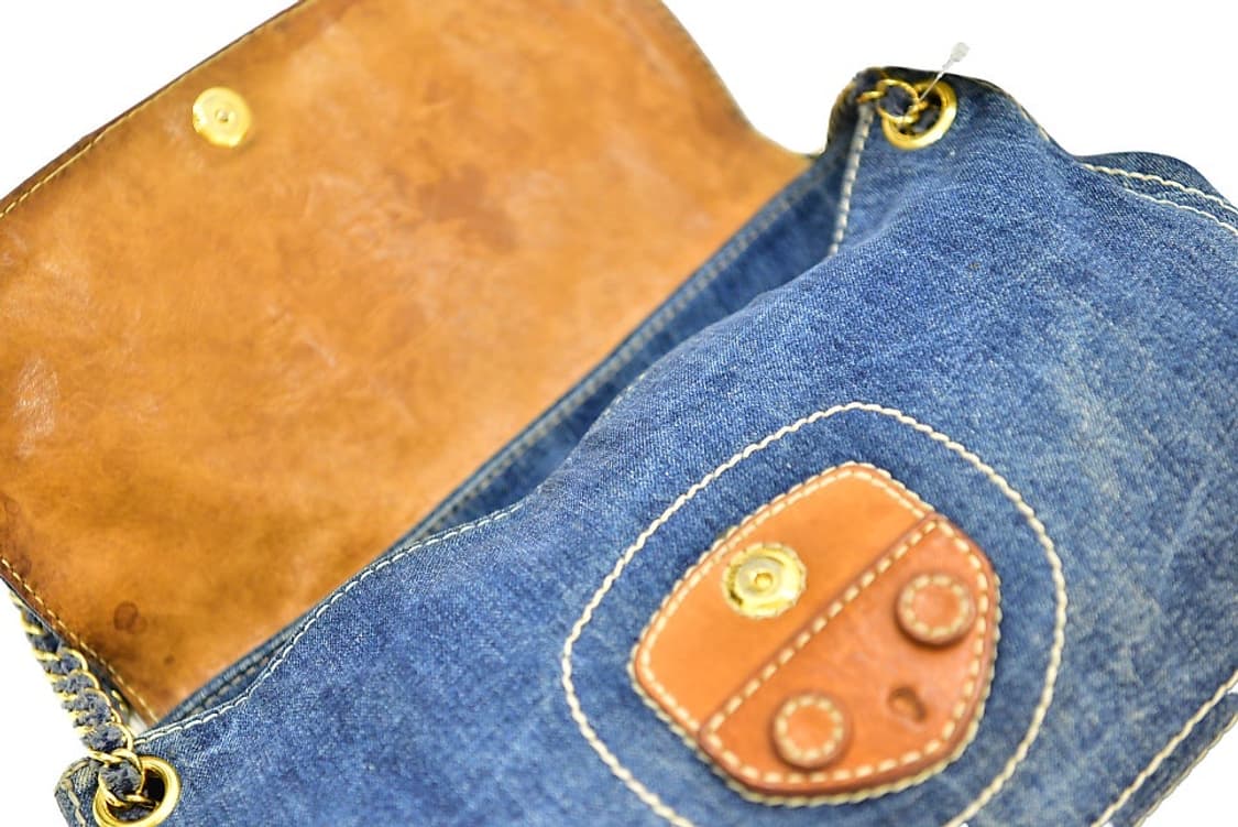 프라다 빈티지 데님 숄더백 (정품) 상품이미지9